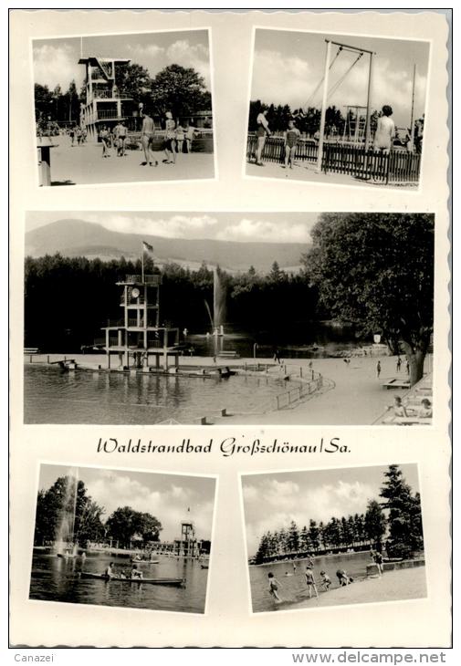 AK Waldstrandbad Großschönau, Ung, 1964 - Grossschönau (Sachsen)