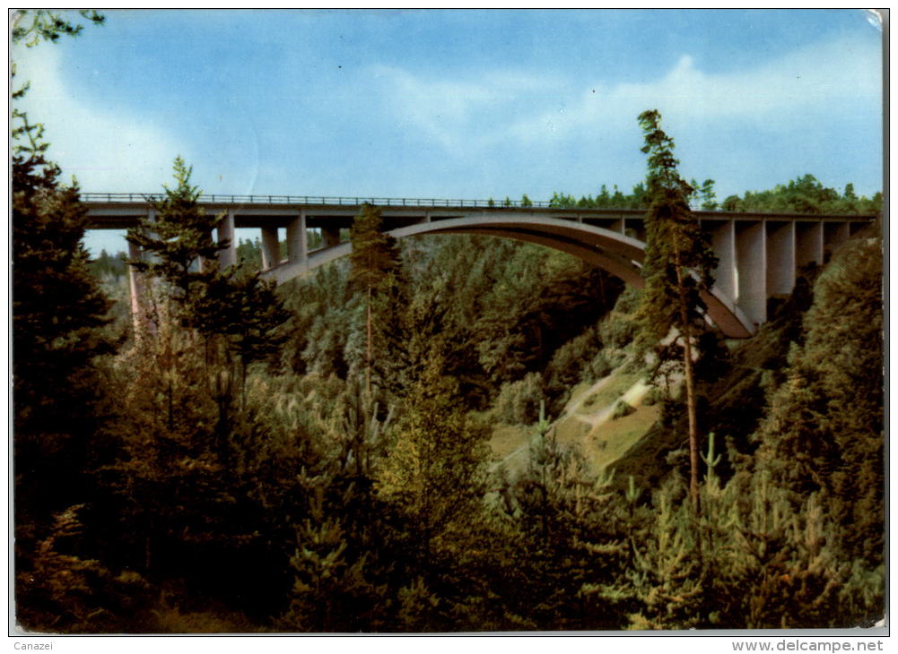 AK Hermsdorf, Talbrücke, Gel, 1975 - Hermsdorf