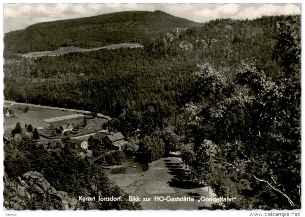 AK Jonsdorf, HO-Gaststätte Gondelfahrt, Ung, 1963 - Jonsdorf