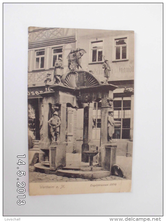 Wertheim. - Engelsbrunnen. (19 - 3 - 1910) - Wertheim