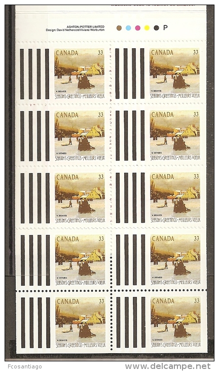 CANADA 1991 - Yvert #C1115 (carnet) - MNH ** - Cuadernillos Completos
