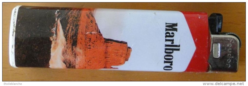Briquet Publicitaire, Cigarettes Marlboro / Cow Boy USA Monument Valley / Feudor Made In France - Autres & Non Classés