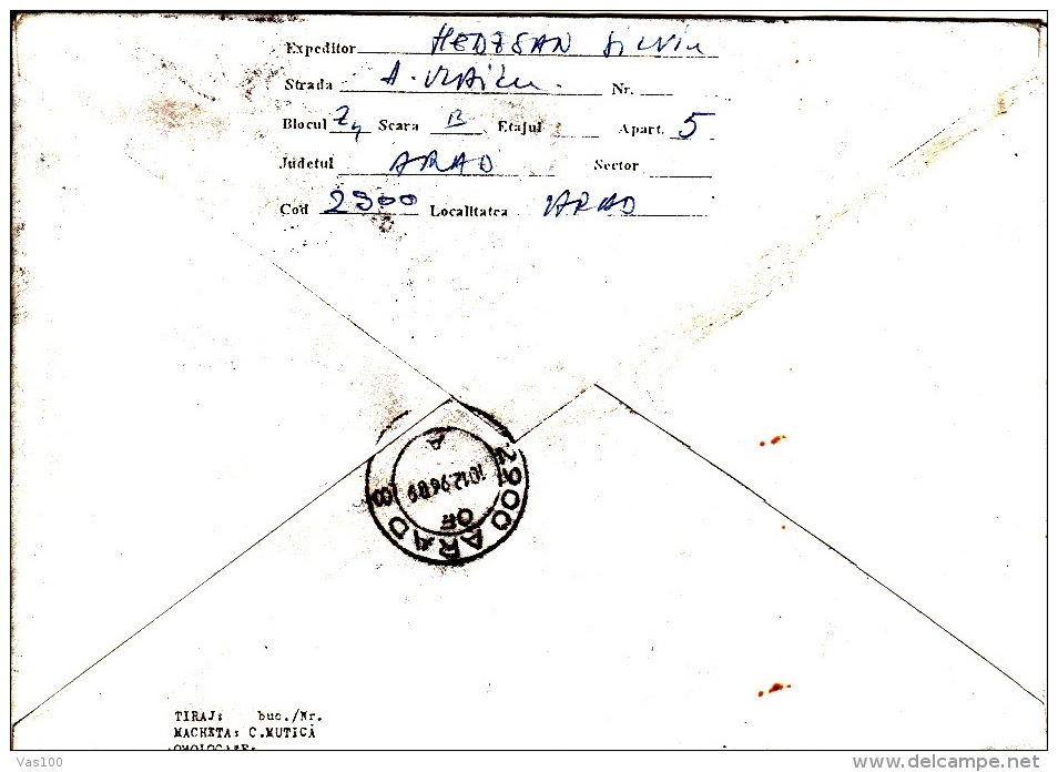 TRAM, TRAMWAYS, ARAD MADE TRAMWAYS, SPECIAL COVER, 1996, ROMANIA - Tramways