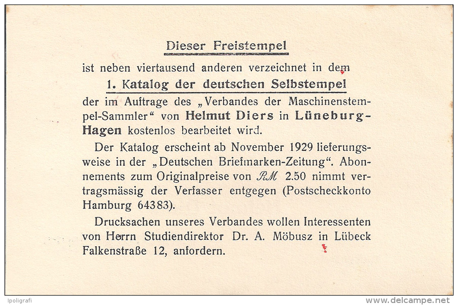 Germany - 1930 - EMA, Düsseldorfer Auto-Versicherungs-Aktiengesellschaft Berlin, 21-01-30 - Sonstige & Ohne Zuordnung