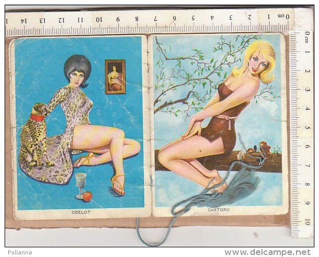 PO9492B# CALENDARIETTO BARBIERE 1963 PIN UP - PINUP (incompleto) - Petit Format : 1961-70