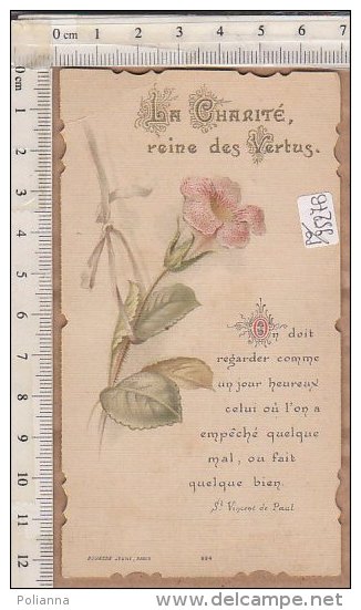 PO9527B# SANTINO CARITA' REGINA DELLE VIRTU' - FIORE Ed. Bouasse June 924 - Images Religieuses