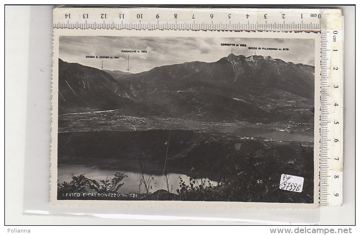 PO9799B# TRENTO - LEVICO E CALDONAZZO  VG 1958 - Trento