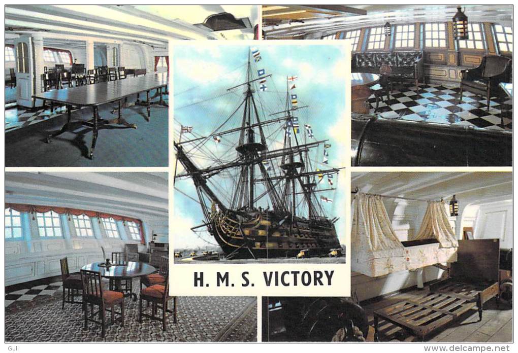 Bateau Navire Amiral de Guerre Trois Mâts voile -H-M-S VICTORY Lot,ensemble de 3 Cpm-voir scans R/V de toutes les cartes