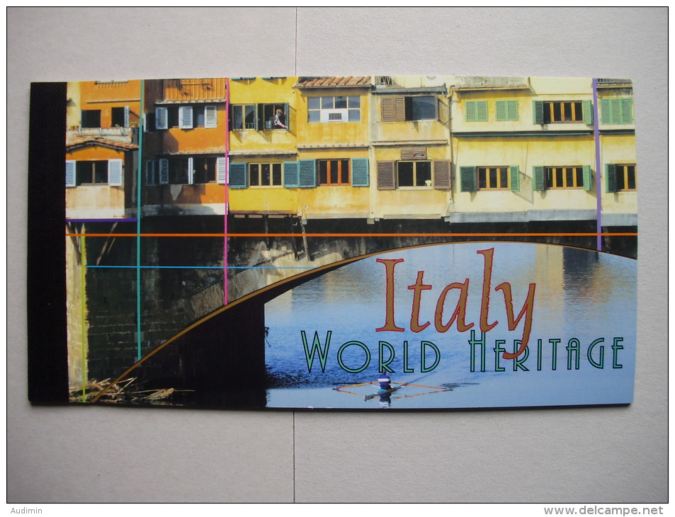 UNO-New York 906/11 MH, Booklet 7 Oo, Used, UNESCO: Welterbe Italien - Postzegelboekjes