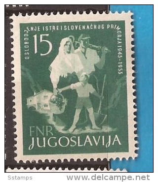 1953 X 733 JUGOSLAVIJA CROAZIA ISTRA SLOVENIJA 20 YEARS LIBERATION MNH - Neufs