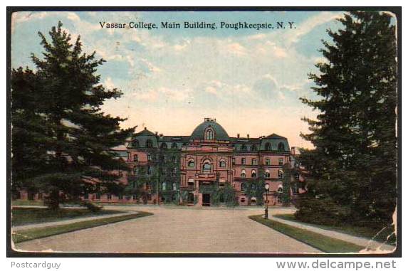 NY POUGHKEEPSIE Vassar College - Main Building 1914 - Other & Unclassified