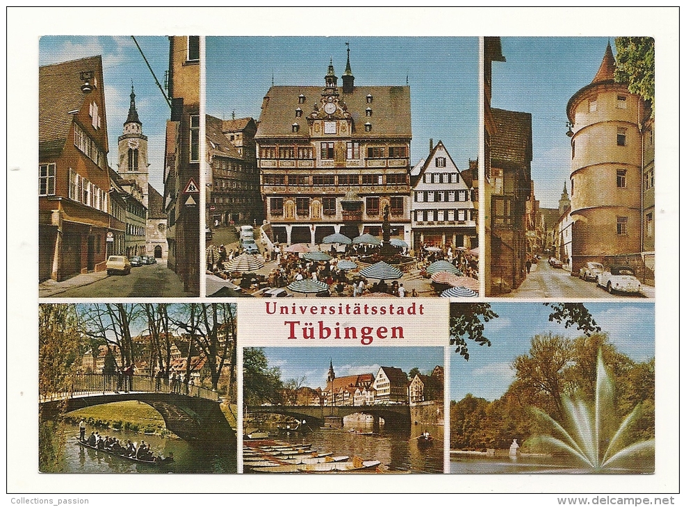 Cp, Allemagne, Tübingen, Multi-Vues, écrite 1974 - Tuebingen