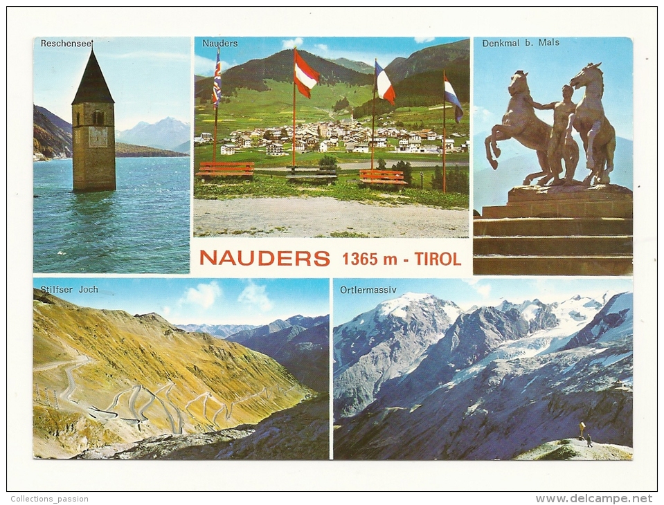 Cp, Autriche, Nauders, Multi-Vues, Voyagée 1981 ? - Nauders