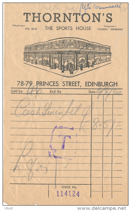 THORNTON'S (1960), The Sport House, 78-79 Princes Street, Edinburgh, Edinbourg, Scotland, Ecosse - Verenigd-Koninkrijk