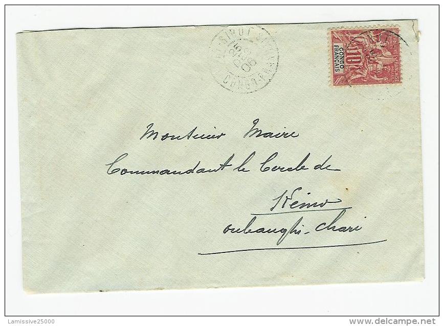 LETTRE DE FORT SIBUT CONGO FRANCAIS POUR KENO TRES RARE SANS TRANSIT AU VERSO - Covers & Documents