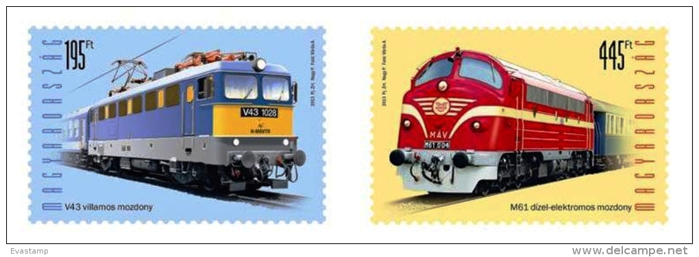 HUNGARY-2013. Trains/Locomotives/Railways Cpl.Set MNH!! New! - Ungebraucht