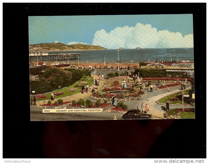 PAIGNTOWN Devon : Rockery And Fountain   1962 - Paignton