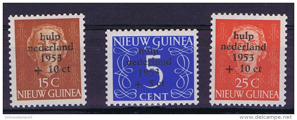 Dutch New Guinea: 1953 NVPH Nr 22 - 24  Postfrisch/neuf Sans Charniere /MNH/** - Niederländisch-Neuguinea