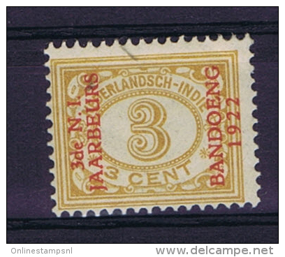 Dutch East Indies, Nederlands Indie, 1922 3 Ct Met Opdruk "3de N.I. JAARBEURS BANDOENG 1922" NVPH 152 MH/* - Nederlands-Indië