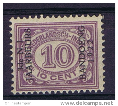 Dutch East Indies, Nederlands Indie, 1922 10 Ct Met Opdruk "3de N.I. JAARBEURS BANDOENG 1922" NVPH 156 MNH/** - Netherlands Indies