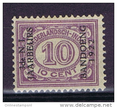 Dutch East Indies, Nederlands Indie, 10 Ct Met Opdruk "3de N.I. JAARBEURS BANDOENG 1922" NVPH 156. MH/* - Nederlands-Indië