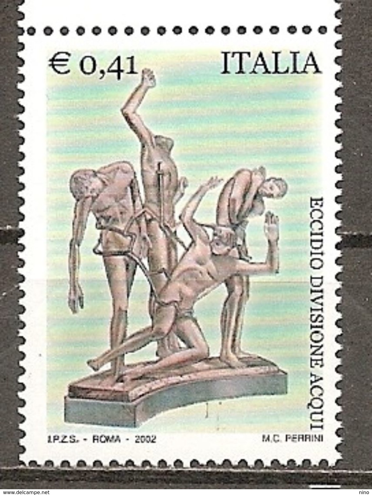 Italy. Scott # 2499 MNH. Monument Of The Massacre Of The Aqui Division. 2002 - 2001-10:  Nuovi