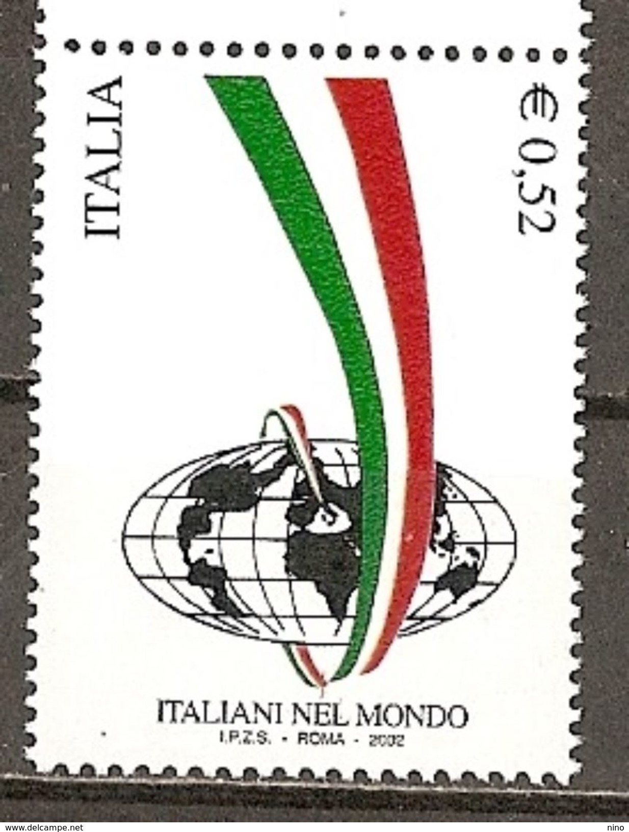 Italy. Scott # 2504 MNH. Italians Around The World. 2002 - 2001-10:  Nuovi