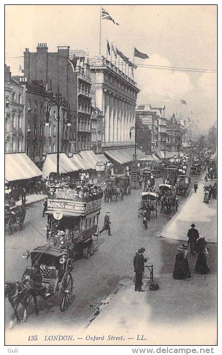 Royaume-Uni-Angleterre - LONDON Oxford Street (Londres) (Scan R / V- Cpa Editions : LL 135) - Autres & Non Classés