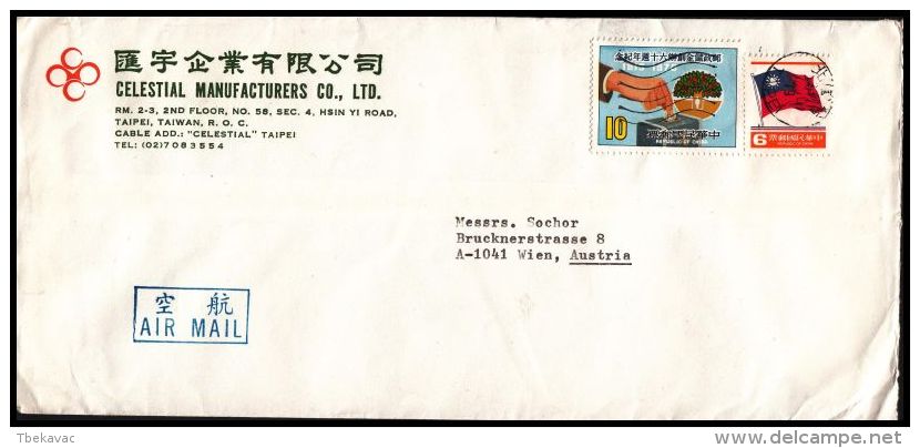 China 1979,  Airmail Cover To Wien - Briefe U. Dokumente