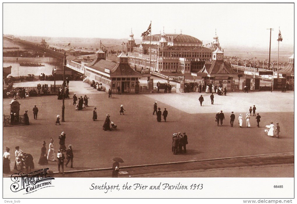 Postcard SOUTHPORT Pier & Pavilion 1913 Francis Frith Collection - Southport