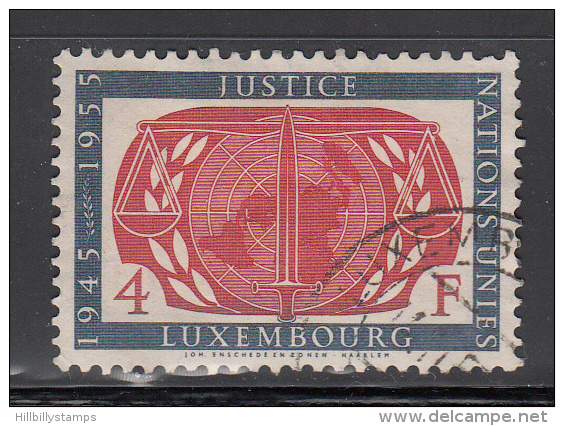 Luxembourg  Scott No. 308  Used  Year 1955 - Used Stamps