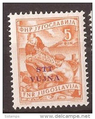 1954 X P-110-12  TRIESTE B JUGOSLAVIJA SLOVENIJA CROAZIA  FISH ECONOMY, Fishing  MNH - Neufs