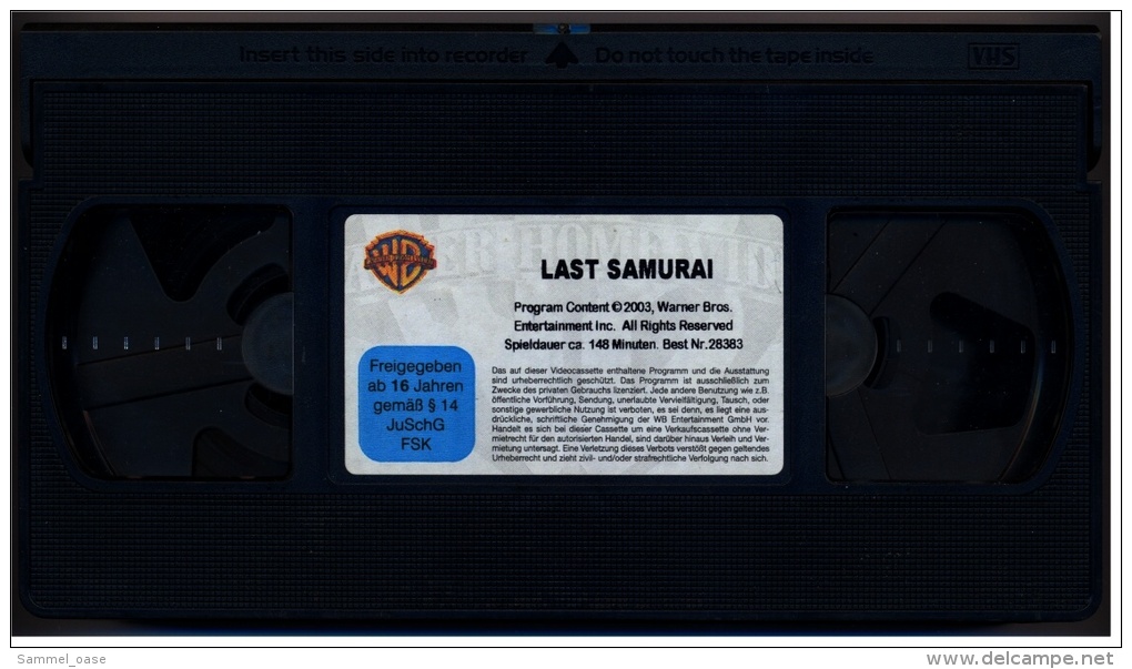 VHS Video Abenteuer  -  Last Samurai  -  Zwei Krieger Und Zwei Kulturen Treffen Aufeinander  - Von 2003 - Action, Aventure