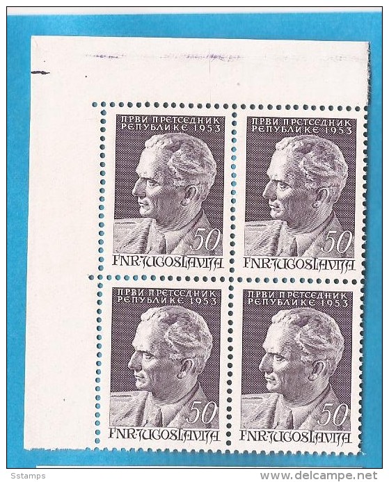 1953 X  728  JUGOSLAVIJA TITO FIRST PRESIDENT ARTE  MNH - Neufs