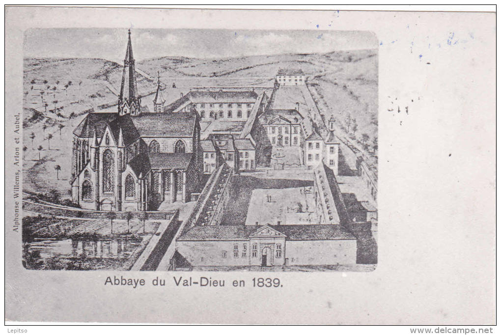 VAL-Dieu ACP Ancien Document   Non-écrit "Abbaye En 1939"   Voir Scans - Aubel