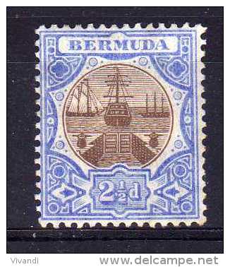 Bermuda - 1906 - 2½d Definitive - MH - Bermudes