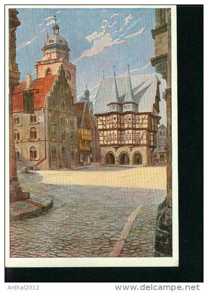 Alsfeld Marktplatz Gezeichnet Von K. Lindgreen - Alsfeld