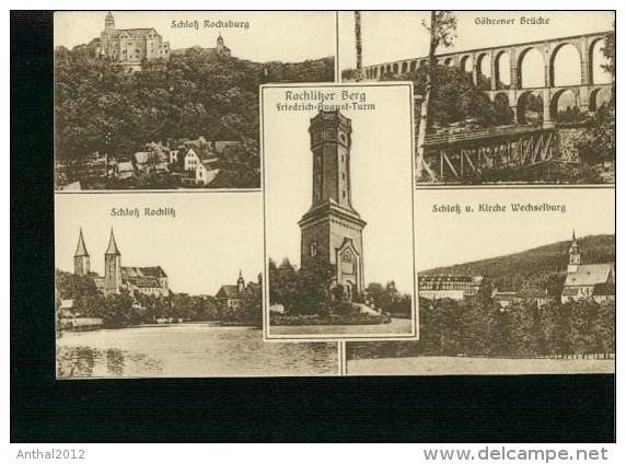 Rochlitz MB Wechselburg Friedrich August Turm Göhrener Brücke Sw 20er - Rochlitz