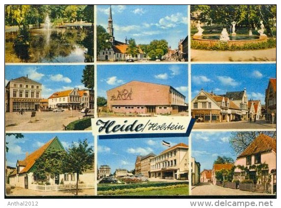 Heide In Holstein MB Schule PKW Wohngebiet Park Kirche 16.5.1965 - Heide