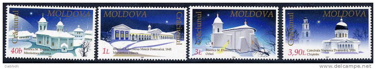 MOLDOVA 2001 Christmas  MNH / **.  Michel  416-19 - Moldova