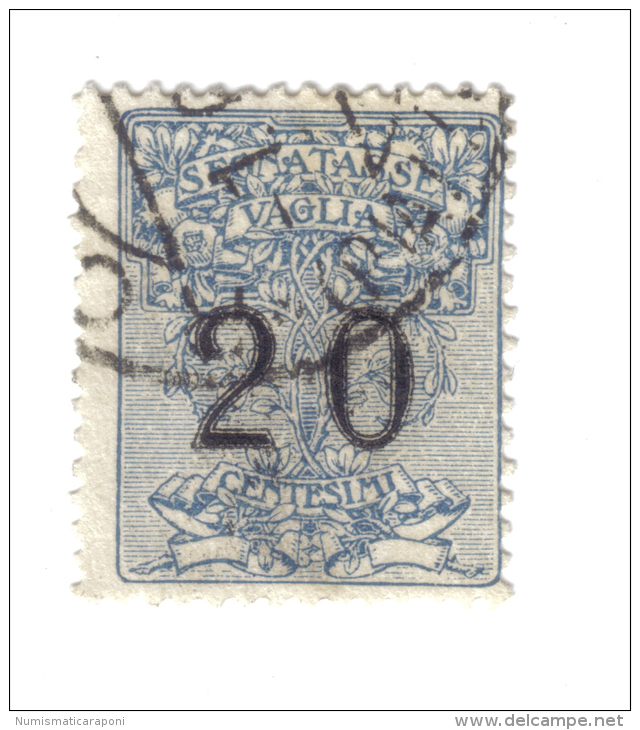 Segnatasse Per Vaglia 1924 Vitt. Em. III° 20 Cent  Usato   COD FRA.154 - Taxe