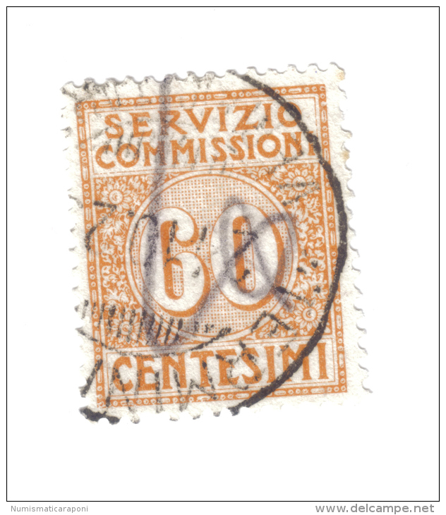 Servizio Commissioni 1913 Vitt. Em. III° 60 Cent  Usato   COD FRA.163 - Taxe