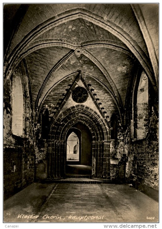 AK Kloster Chorin, Hauptportal, Beschr, 1962 - Britz-Chorin