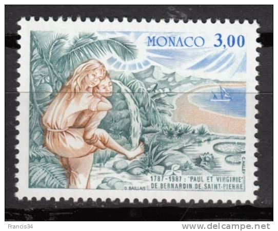 N° 1604 De Monaco - X X - ( E 1423 ) -  ( Bernardin De St Pierre ) - Writers
