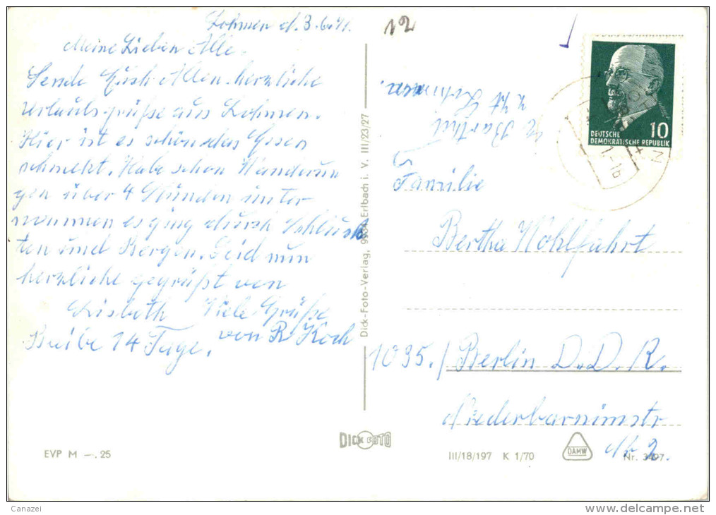 AK Königstein, Mit Lilienstein, Gel, 1970 - Koenigstein (Saechs. Schw.)