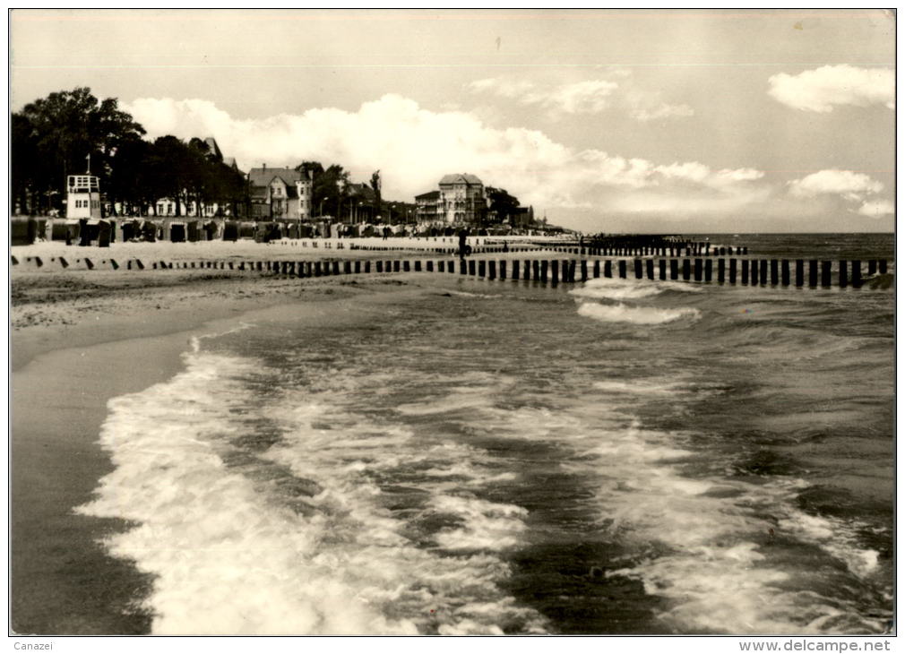 AK Kühlungsborn, Strand, Gel, 1970 - Kuehlungsborn