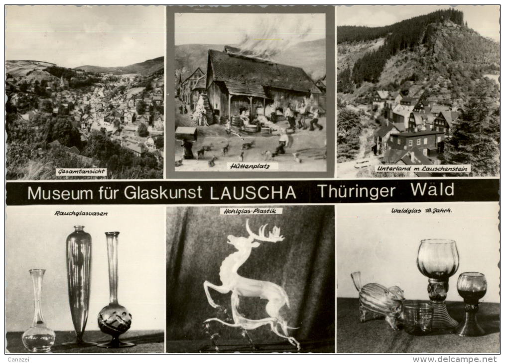 AK Lauscha, Hüttenplatz, Lauschenstein, Glaswaren, Gel 1969 - Lauscha
