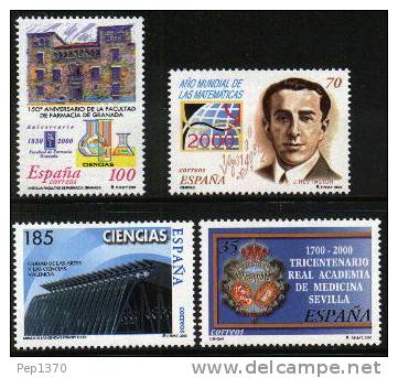 ESPAÑA 2000 - CIENCIAS - Edifil Nº 3708-3711 - Yvert 3275-3278 - Nuevos