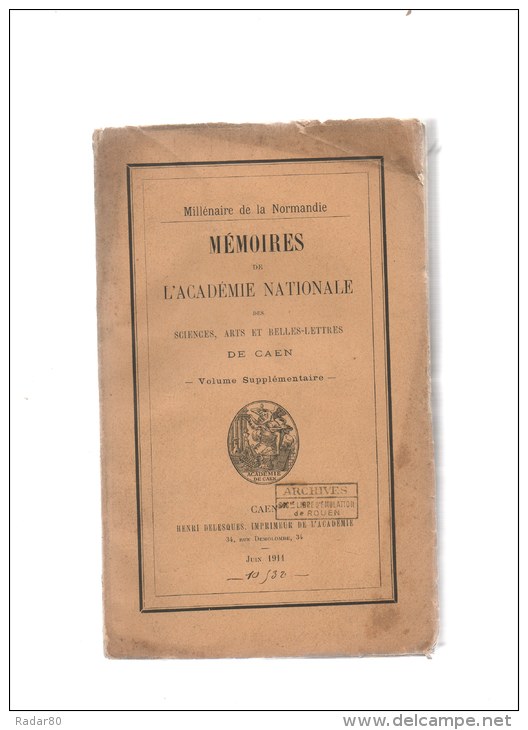 Essai Sur Les Origines Et La Fondation Du Duché De Normandie.par Henri Prentout.1911. - Normandie