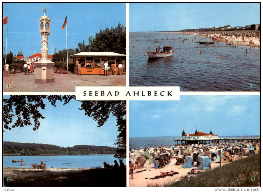 AK Ahlbeck, Wolgastsee, Seebrücke, Ung, 1972 - Usedom